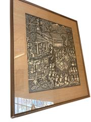 MaxSold Auction: Traditional Balinese Village Scene Batuan Painting - Maxsold Signature - Discover collectibles, antiques, fine art and more
