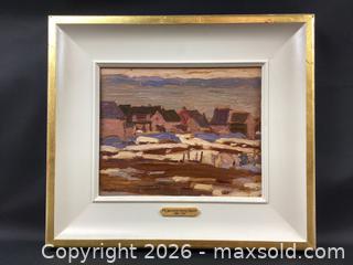 MaxSold Auction: Original Group of 7 Artwork - Alexander Young (A.Y.) Jackson, OSA, RCA (1882-1974), Untitled (Houses), 8.25 x 10.5 in + Appraisal - Maxsold Signature - Discover collectibles, antiques, fine art and more