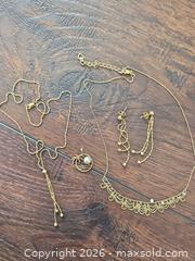 MaxSold Auction: 10K Yellow Gold Necklace, Pendant & Dangle Earrings with Pearls - Los Angeles (California, USA) PARTNER MANAGED Moving Online Auction - West 36th Street (CONDO)