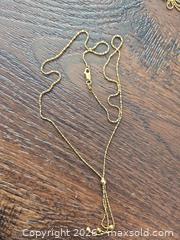 MaxSold Auction: 10K Yellow Gold Necklace, Pendant & Dangle Earrings with Pearls - Los Angeles (California, USA) PARTNER MANAGED Moving Online Auction - West 36th Street (CONDO)