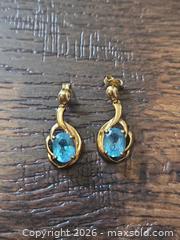 MaxSold Auction: 10KT Yellow Gold Blue Topaz Ring, Pendant and Earrings Set - Los Angeles (California, USA) PARTNER MANAGED Moving Online Auction - West 36th Street (CONDO)