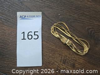 MaxSold Auction: 14K Yellow Gold Multi-Strand Bracelet - Los Angeles (California, USA) PARTNER MANAGED Moving Online Auction - West 36th Street (CONDO)