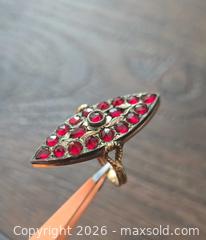 MaxSold Auction: 14kt Turquoise, Citrine & Garnet-Like Stones Ring and Brooch - Los Angeles (California, USA) PARTNER MANAGED Moving Online Auction - West 36th Street (CONDO)