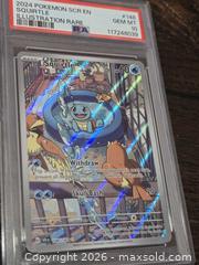 MaxSold Auction: 2024 Pokémon Squirtle Illustration Rare Full Art Trading Card - Los Angeles (California, USA) PARTNER MANAGED Moving Online Auction - West 36th Street (CONDO)