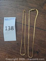 MaxSold Auction: Lot of 14K Gold Necklaces with Italian Hallmarks - Los Angeles (California, USA) PARTNER MANAGED Moving Online Auction - West 36th Street (CONDO)