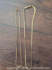 MaxSold Auction: Lot of 14K Gold Necklaces with Italian Hallmarks - Los Angeles (California, USA) PARTNER MANAGED Moving Online Auction - West 36th Street (CONDO)