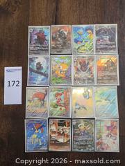 MaxSold Auction: Lot of 16 Pokémon TCG Full Art  Illustrated Holo Cards - Los Angeles (California, USA) PARTNER MANAGED Moving Online Auction - West 36th Street (CONDO)