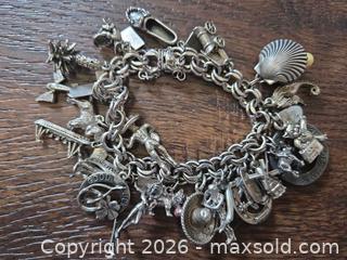 MaxSold Auction: Lot of 3 Sterling Silver Charm & Chain Bracelets - Los Angeles (California, USA) PARTNER MANAGED Moving Online Auction - West 36th Street (CONDO)
