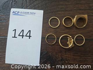 MaxSold Auction: Lot of 6 14KT Gold Rings - Los Angeles (California, USA) PARTNER MANAGED Moving Online Auction - West 36th Street (CONDO)
