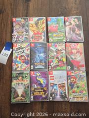 MaxSold Auction:  Mixed Video Games for Nintendo Switch and cases & PSP / UMD - Los Angeles (California, USA) PARTNER MANAGED Moving Online Auction - West 36th Street (CONDO)
