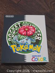 MaxSold Auction: Nintendo Game Boy Color Transparent Green with PSA Venusaur EX & Box - Los Angeles (California, USA) PARTNER MANAGED Moving Online Auction - West 36th Street (CONDO)