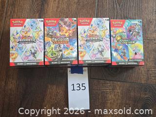 MaxSold Auction: Pokémon Booster Bundles – Scarlet & Violet Sets (4 Bundles) - Los Angeles (California, USA) PARTNER MANAGED Moving Online Auction - West 36th Street (CONDO)