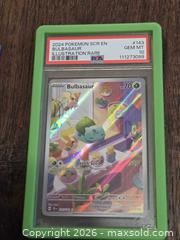 MaxSold Auction: Pokémon Bulbasaur Illustration Rare SCR Trading Card (2024) - Los Angeles (California, USA) PARTNER MANAGED Moving Online Auction - West 36th Street (CONDO)