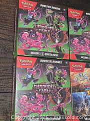 MaxSold Auction: Pokémon Scarlet & Violet Booster Boxes (4) — Shrouded Fable & Surging Sparks - Los Angeles (California, USA) PARTNER MANAGED Moving Online Auction - West 36th Street (CONDO)
