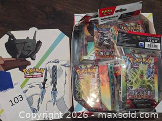 MaxSold Auction: Pokémon Scarlet & Violet Obsidian Flames Mini Portfolio w/ Booster - Los Angeles (California, USA) PARTNER MANAGED Moving Online Auction - West 36th Street (CONDO)