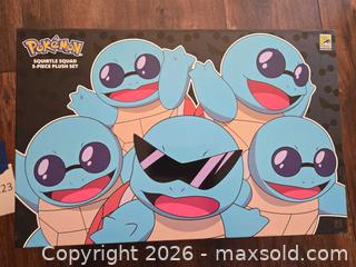 MaxSold Auction: Pokémon Squirtle Squad 5-Piece Plush Set SDCC 2025 Exclusive - Los Angeles (California, USA) PARTNER MANAGED Moving Online Auction - West 36th Street (CONDO)