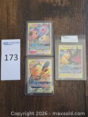 MaxSold Auction: Pokémon TAG TEAM GX Full Art Holo Card Lot — 3 Cards - Los Angeles (California, USA) PARTNER MANAGED Moving Online Auction - West 36th Street (CONDO)