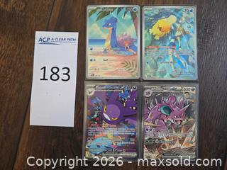 MaxSold Auction: Pokémon TCG Lot of 4 EX / Full Art Holo Cards - Los Angeles (California, USA) PARTNER MANAGED Moving Online Auction - West 36th Street (CONDO)