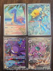 MaxSold Auction: Pokémon TCG Lot of 4 EX / Full Art Holo Cards - Los Angeles (California, USA) PARTNER MANAGED Moving Online Auction - West 36th Street (CONDO)