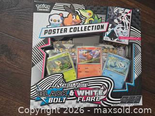 MaxSold Auction: Pokémon TCG Poster, Promo Cards, Boosters & Tech Stickers (Lot of 4) - Los Angeles (California, USA) PARTNER MANAGED Moving Online Auction - West 36th Street (CONDO)