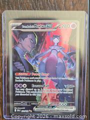 MaxSold Auction: Pokémon TCG Team Rocket's Mewtwo ex & Meowth Lot (4 cards) - Los Angeles (California, USA) PARTNER MANAGED Moving Online Auction - West 36th Street (CONDO)