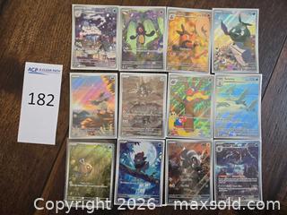 MaxSold Auction: Pokémon Trading Card Lot — 12 Holo/Full Art Cards - Los Angeles (California, USA) PARTNER MANAGED Moving Online Auction - West 36th Street (CONDO)