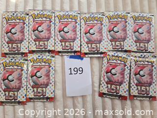 MaxSold Auction: Sealed Pokémon Scarlet & Violet — 151 Booster Packs (10) English/UK - Los Angeles (California, USA) PARTNER MANAGED Moving Online Auction - West 36th Street (CONDO)