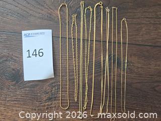 MaxSold Auction: Set of 8 14KT Yellow Gold Necklaces & Chains - Los Angeles (California, USA) PARTNER MANAGED Moving Online Auction - West 36th Street (CONDO)