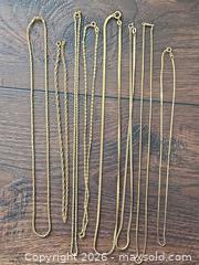 MaxSold Auction: Set of 8 14KT Yellow Gold Necklaces & Chains - Los Angeles (California, USA) PARTNER MANAGED Moving Online Auction - West 36th Street (CONDO)