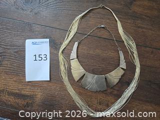 MaxSold Auction: Sterling Silver Antique-Patina Bib Multi-Strand Tassel Necklace - Los Angeles (California, USA) PARTNER MANAGED Moving Online Auction - West 36th Street (CONDO)