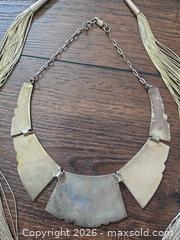 MaxSold Auction: Sterling Silver Antique-Patina Bib Multi-Strand Tassel Necklace - Los Angeles (California, USA) PARTNER MANAGED Moving Online Auction - West 36th Street (CONDO)