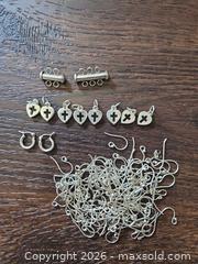 MaxSold Auction: Sterling Silver Jewelry Findings Assortment - Earring Hooks & Charms - Los Angeles (California, USA) PARTNER MANAGED Moving Online Auction - West 36th Street (CONDO)