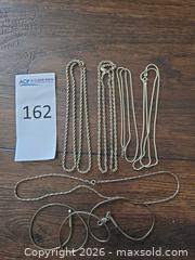 MaxSold Auction: Sterling Silver Necklaces & Chains, 6 Pieces - Los Angeles (California, USA) PARTNER MANAGED Moving Online Auction - West 36th Street (CONDO)