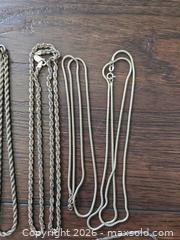 MaxSold Auction: Sterling Silver Necklaces & Chains, 6 Pieces - Los Angeles (California, USA) PARTNER MANAGED Moving Online Auction - West 36th Street (CONDO)