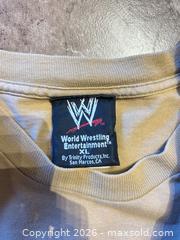 MaxSold Auction: WWE Chris Benoit Crossface T-Shirt XL Tan 100% Cotton - Lantzville (British Columbia, Canada) SELLER MANAGED Downsizing Online Auction - Lantzville Road