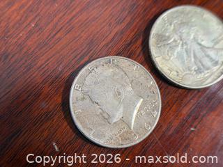 MaxSold Auction: 1943 Walking Liberty & 1964 Kennedy Half Dollar – 90% Silver Pair - Hamilton (Ontario, Canada) SELLER MANAGED Estate Sale Online Auction - Park Street West