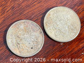 MaxSold Auction: 1963 & 1966 Canada Silver Half Dollars (50¢) – 80% Silver Pair - Hamilton (Ontario, Canada) SELLER MANAGED Estate Sale Online Auction - Park Street West