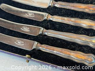 MaxSold Auction: Antique STERLING SILVER Handle Butter Knife Set + Travelling Knife/Fork Set - Hamilton (Ontario, Canada) SELLER MANAGED Estate Sale Online Auction - Park Street West