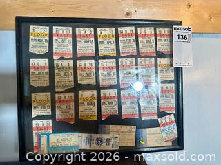 MaxSold Auction: Vintage Concert Ticket Stubs Collection Framed - Hamilton (Ontario, Canada) SELLER MANAGED Estate Sale Online Auction - Park Street West