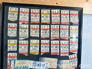 MaxSold Auction: Vintage Concert Ticket Stubs Collection Framed - Hamilton (Ontario, Canada) SELLER MANAGED Estate Sale Online Auction - Park Street West