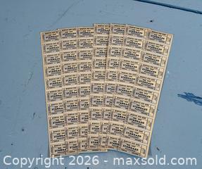 MaxSold Auction: Vintage DUNDAS - Mountain View Dairy Unused Ticket Stubs - Hamilton (Ontario, Canada) SELLER MANAGED Estate Sale Online Auction - Park Street West