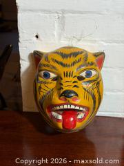 MaxSold Auction: Vintage Hand-Painted Tiger Mask – Asian Folk / Festival Mask - Hamilton (Ontario, Canada) SELLER MANAGED Estate Sale Online Auction - Park Street West