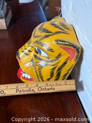 MaxSold Auction: Vintage Hand-Painted Tiger Mask – Asian Folk / Festival Mask - Hamilton (Ontario, Canada) SELLER MANAGED Estate Sale Online Auction - Park Street West