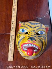MaxSold Auction: Vintage Hand-Painted Tiger Mask – Asian Folk / Festival Mask - Hamilton (Ontario, Canada) SELLER MANAGED Estate Sale Online Auction - Park Street West