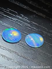 MaxSold Auction: Natural oval cab Jelly opal  pair - Toronto (Ontario, Canada) PARTNER MANAGED Reseller Online Auction - Gerrard Street East