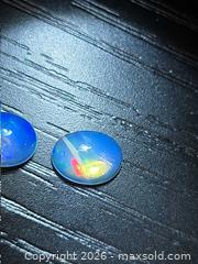 MaxSold Auction: Natural oval cab Jelly opal  pair - Toronto (Ontario, Canada) PARTNER MANAGED Reseller Online Auction - Gerrard Street East
