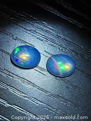 MaxSold Auction: Natural oval cab Jelly opal  pair - Toronto (Ontario, Canada) PARTNER MANAGED Reseller Online Auction - Gerrard Street East