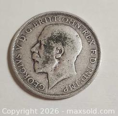 MaxSold Auction: 1916 Great Britain Silver Florin - silver coin 11 grams - Mississauga (Ontario, Canada) SELLER MANAGED Downsizing Online Auction - Golden Orchard Drive (CONDO)