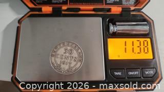 MaxSold Auction: 1917 Newfoundland 50-cents Antique SILVER coin, weight 11.38 grams - Mississauga (Ontario, Canada) SELLER MANAGED Downsizing Online Auction - Golden Orchard Drive (CONDO)