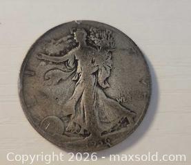 MaxSold Auction: 1936 Walking Liberty ,US Silver 50 Cent Coin, 12 grams - Mississauga (Ontario, Canada) SELLER MANAGED Downsizing Online Auction - Golden Orchard Drive (CONDO)